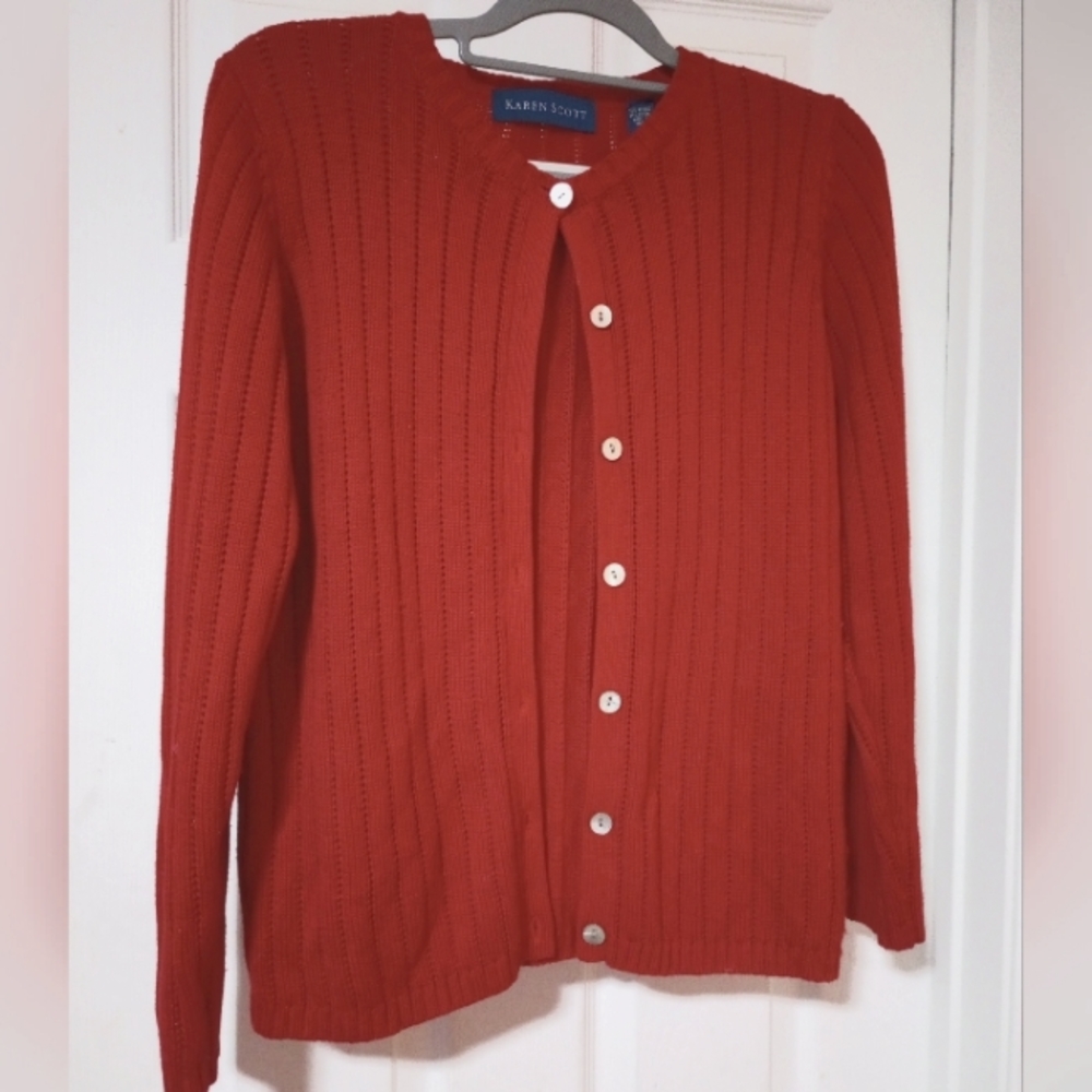 Karen Scott women's knitted sweater size small like new